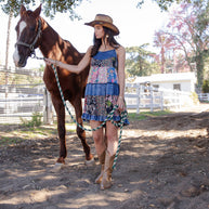 Babydoll Dress Denim Yoke
