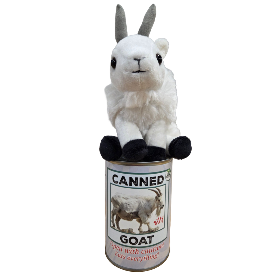 Canned Goat Stuffed Animal
