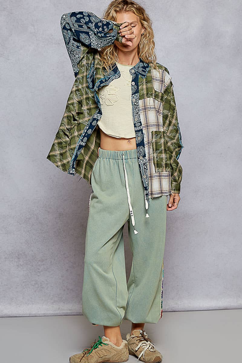 Vintage Washed Plaid Shirt