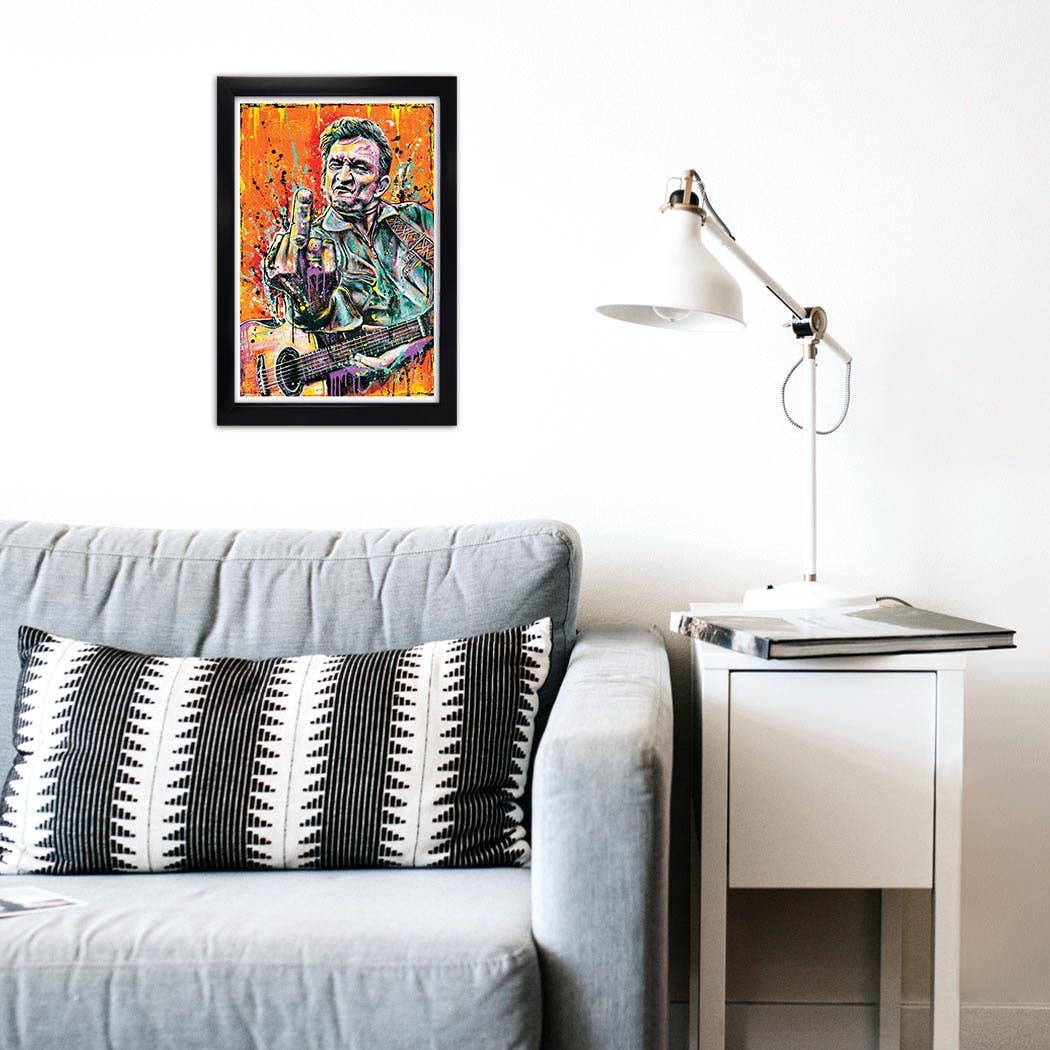 Johnny Cash Thank You Nashville Art Print 12 x 18"