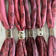 Maroon Hues Hand Dyed Bandanas