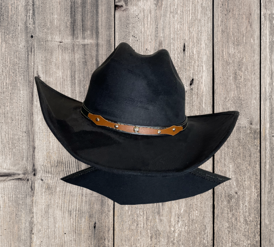 Vegan Suede Cowboy Hat 