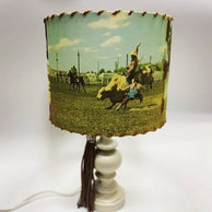 Vintage Bull Rider Lampshade