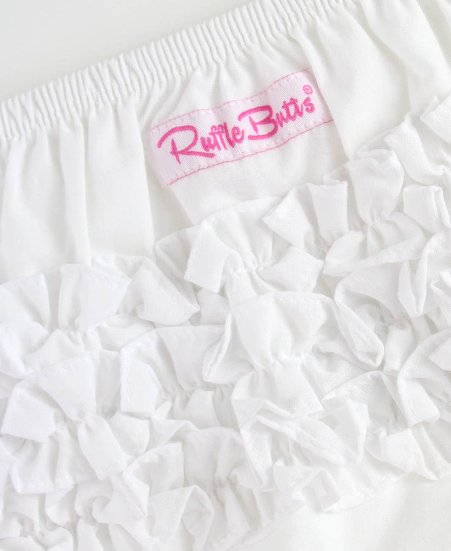 RuffleButt White Bloomer