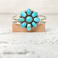 White Water Turquoise Cuff Bangles
