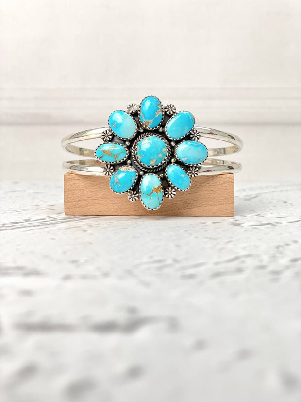 White Water Turquoise Cuff Bangles