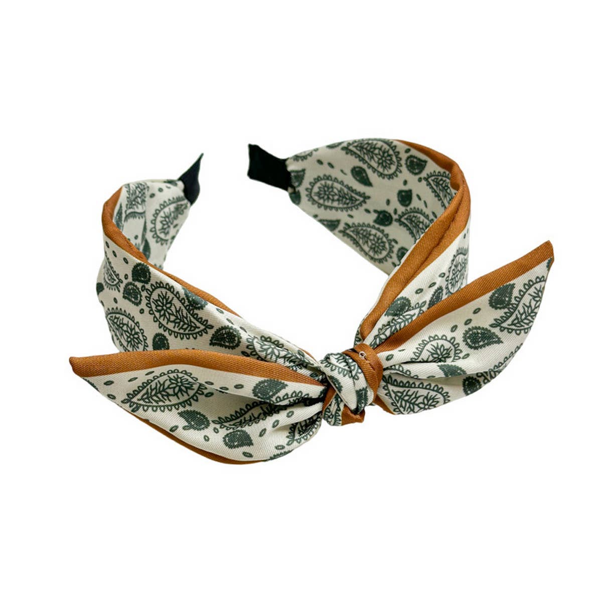 CASHEW FLOWER KNOTTED RABBIT EAR HEADBAND_