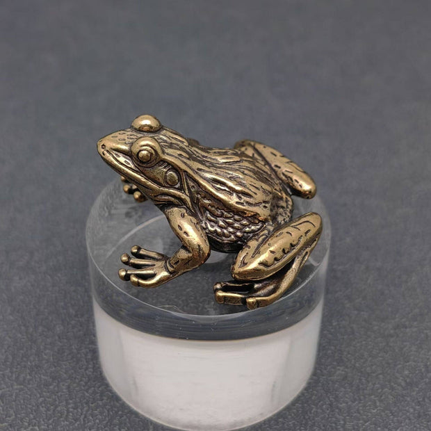 Vintage Brass Frog