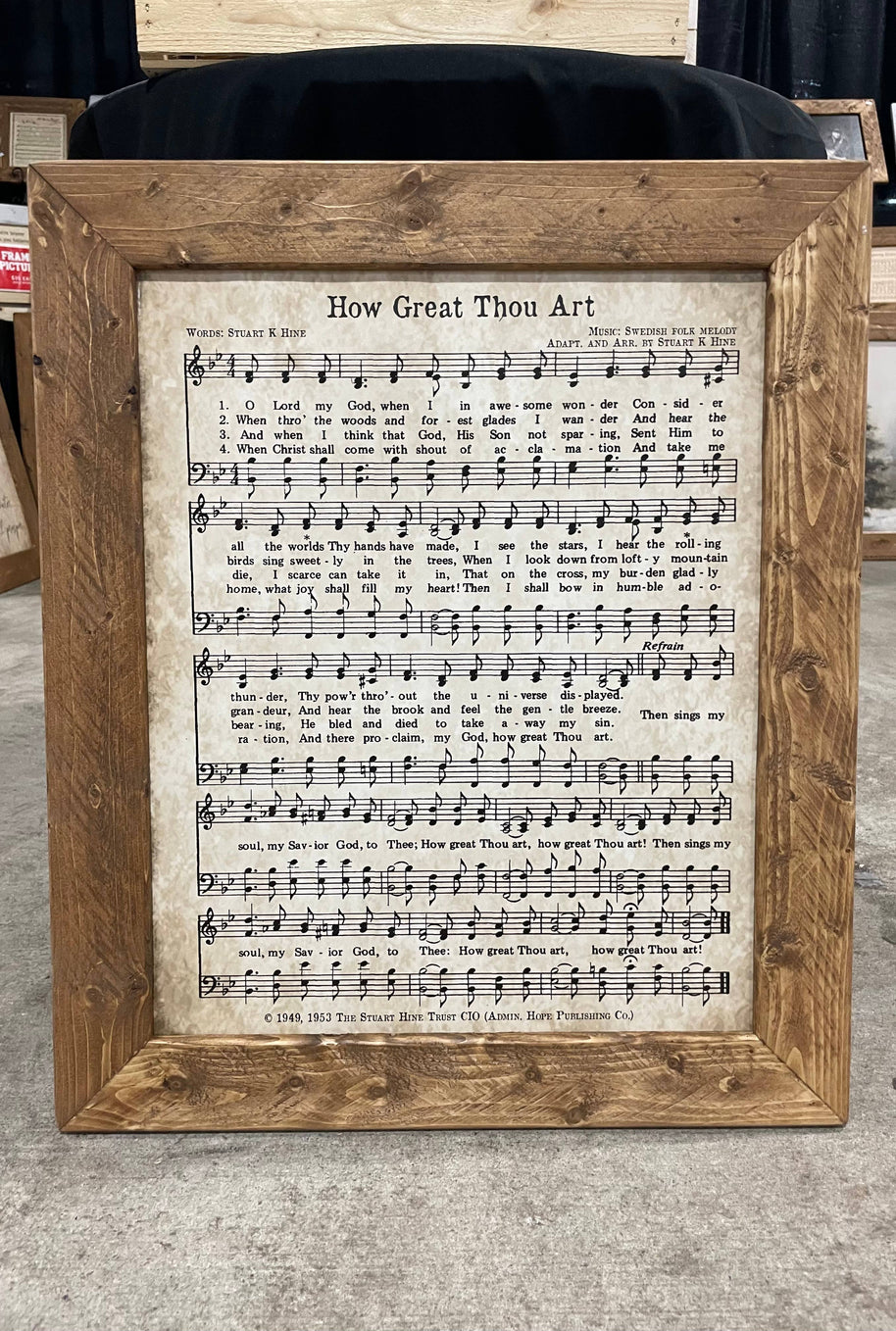 How Great Thou Art Handmade Hymn