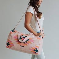 Pink Aztec Duffel Bag