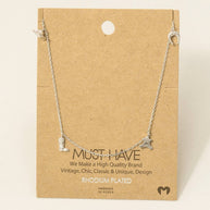 Gold Dipped Cowboy Theme Charms Chain Necklace