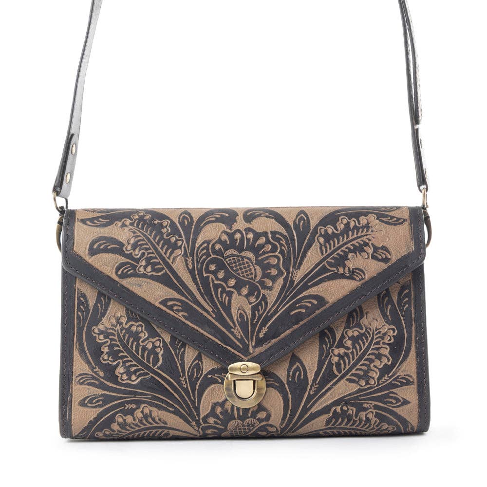 Lark Hand-Tooled Purse