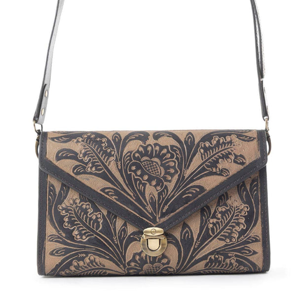 Lark Hand-Tooled Purse
