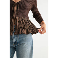 Knit Ruched Sweater