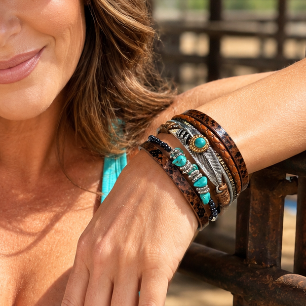 Brown Boho Multi Bracelet