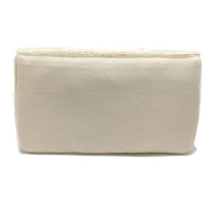 Cream Envelope Beaded Clutch