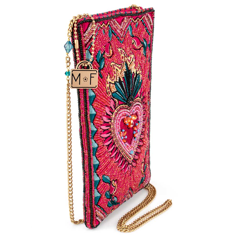 Pure Passion Crossbody Beaded Phone Bag