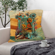 Colores de Mexico Fantasia Throw Pillow Case 18x18inch Made In America