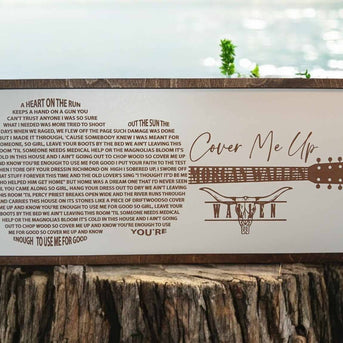 Handmade Morgan Wallen Cover Me Up Sign