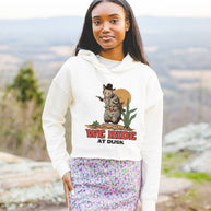 Possum Cowboy Cropped Hoodie