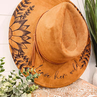 Engraved Floral Hat