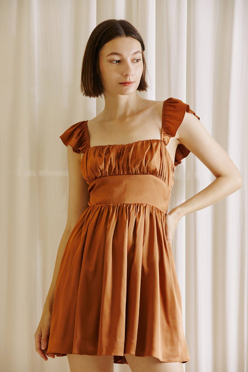 A-Line Mini Dress with Corset