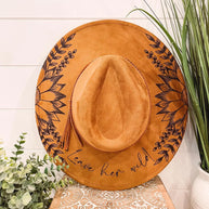 Engraved Floral Hat