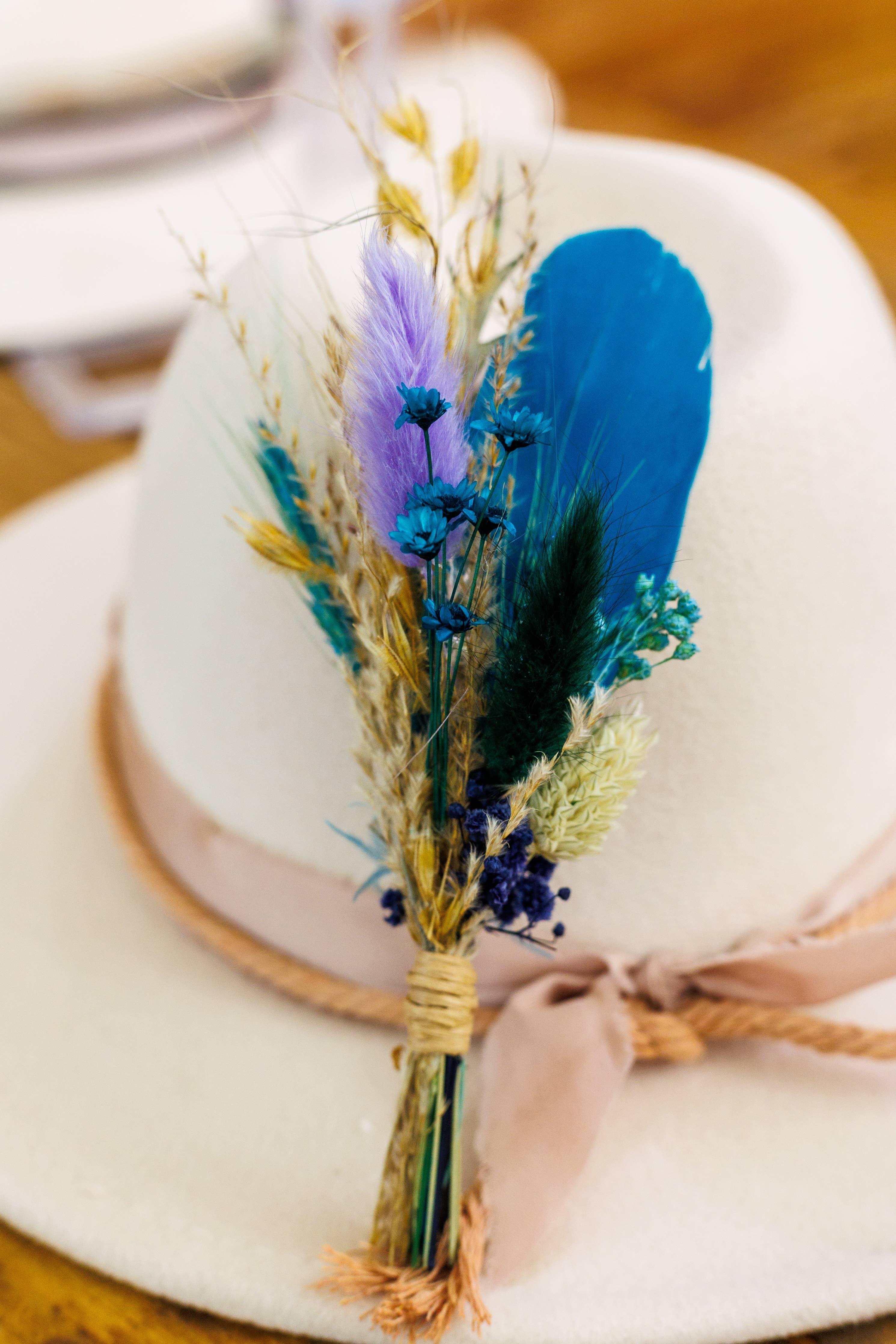 Florals and Feathers Hat pins - Bold Colors