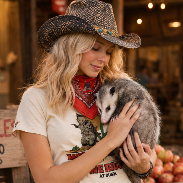 Possum Cowboy Boxy Crop