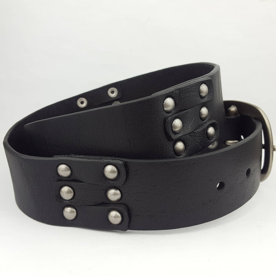 Genuine Studded Leather Belt