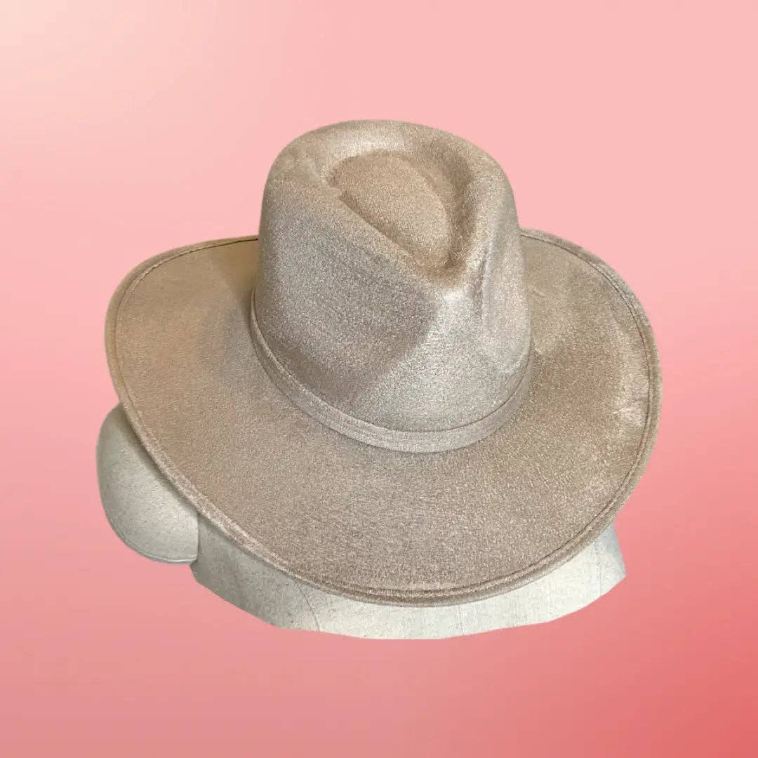 Faux Suede Billy Hat 