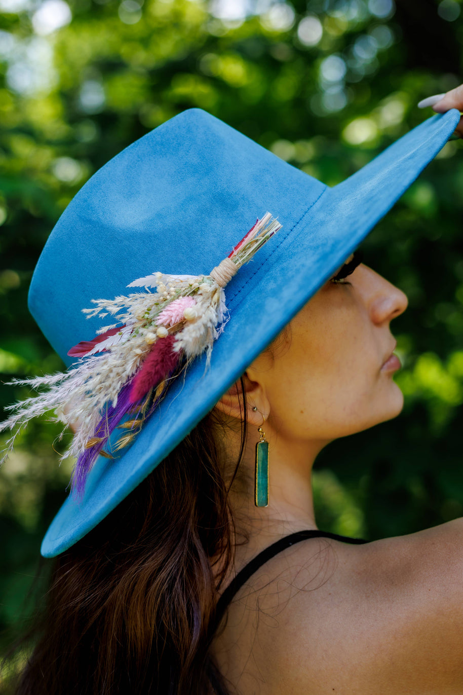 Florals and Feathers Hat pins - Bold Colors