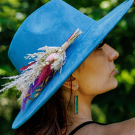 Florals and Feathers Hat pins - Bold Colors