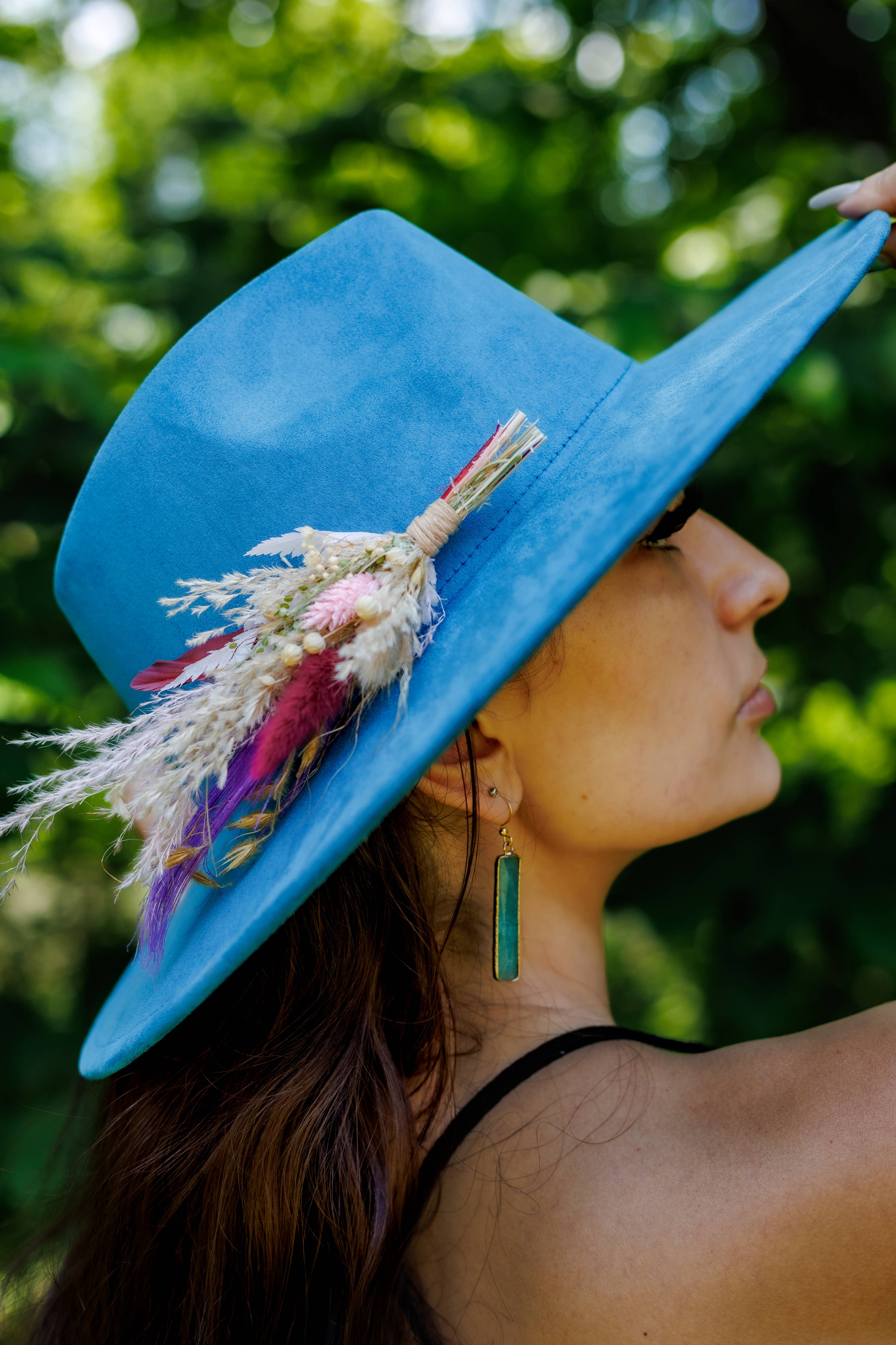 Florals and Feathers Hat pins - Bold Colors