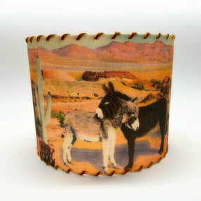 Lampshade Two Burros, 14 inch