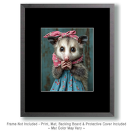 Worried Young Opossum Art Print