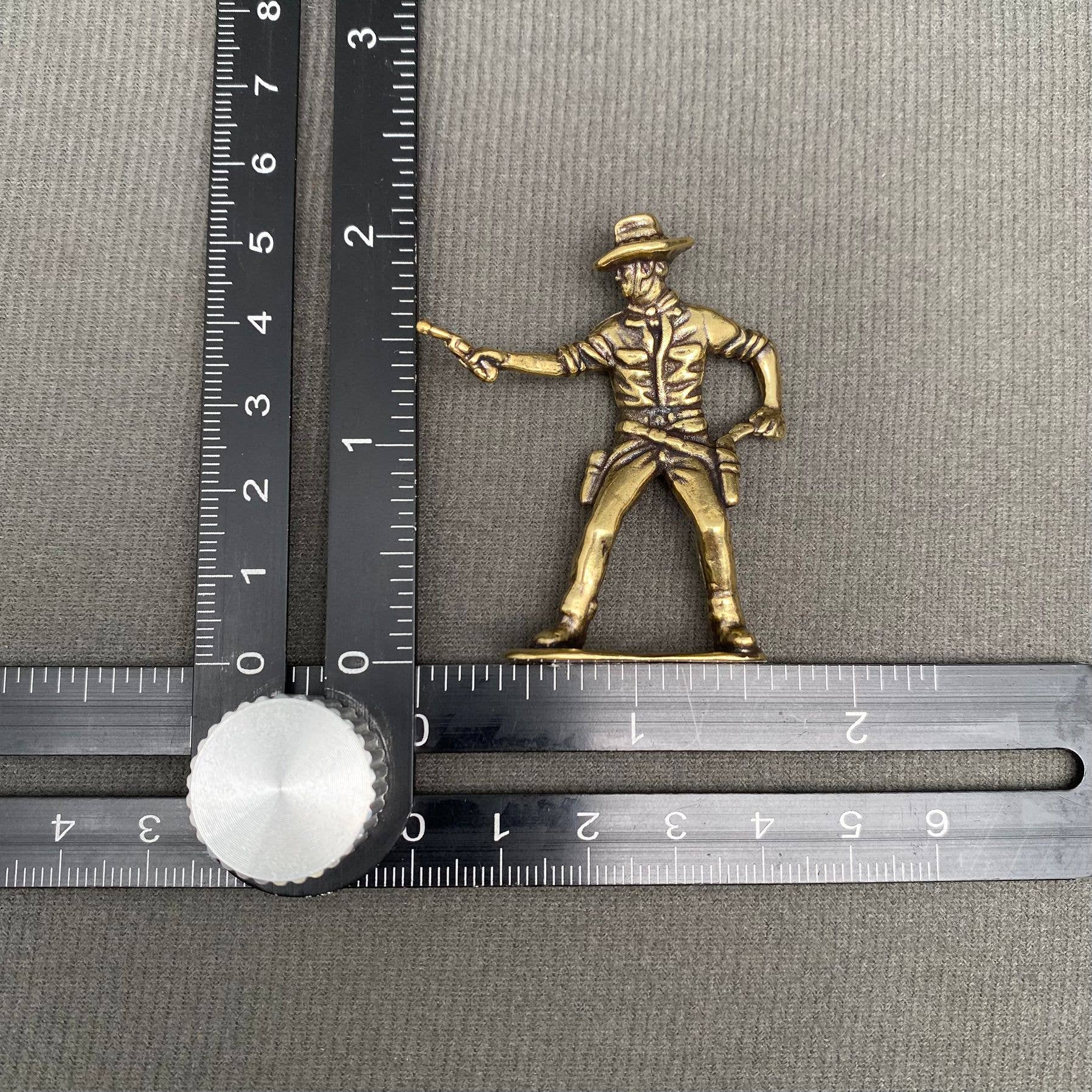 Cowboy Brass Figurine