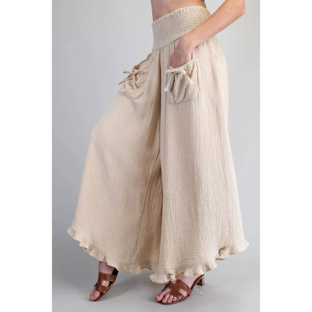 Mineral Washed Pants, Oatmeal