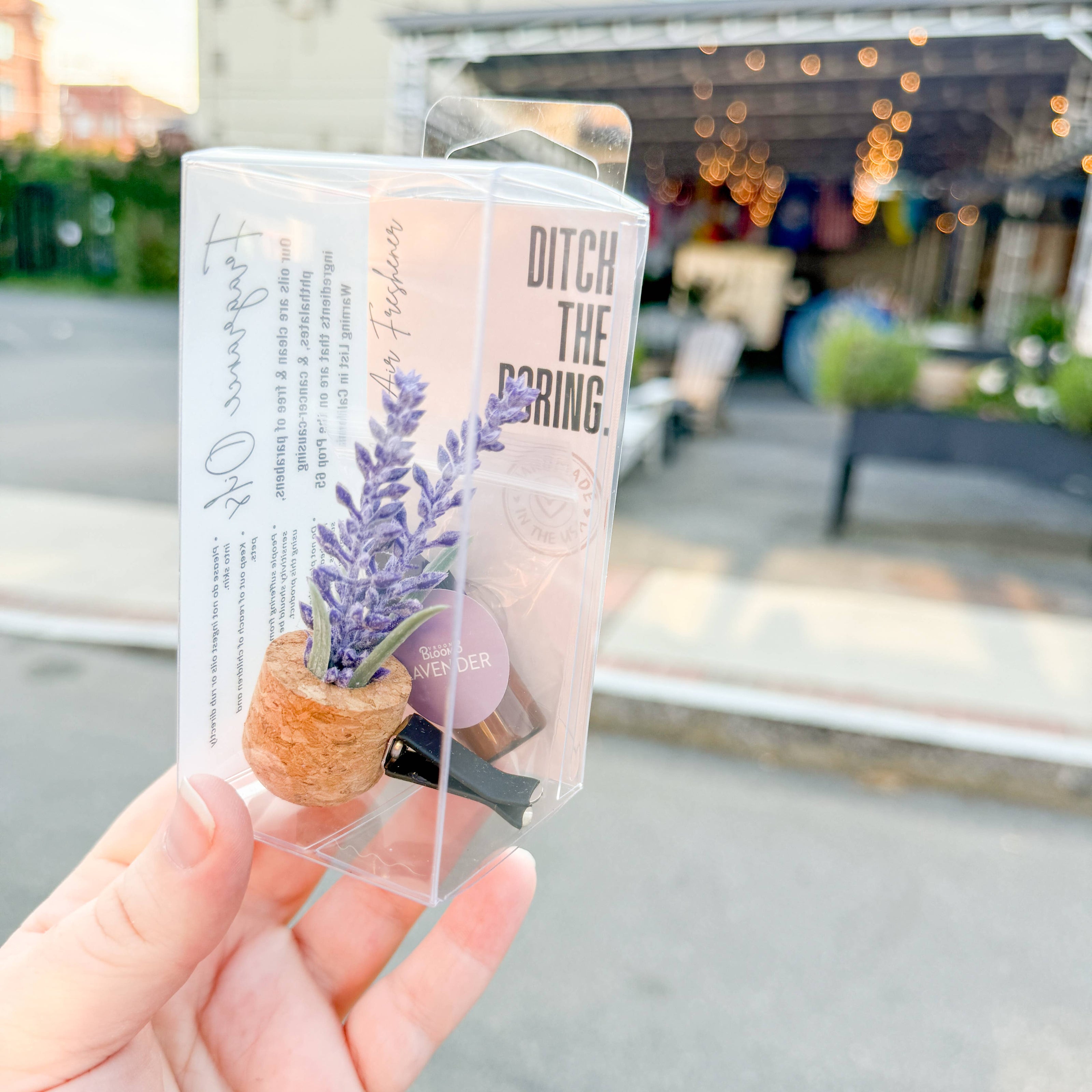 Lavender Flower Vent Clip