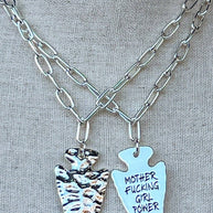 Girl Power Necklace in Silver
