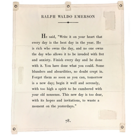 Ralph Waldo Emerson Canvas Wall Hanging - 46” x 57