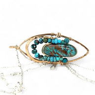 Handmade Chrysocolla Nugget Necklace