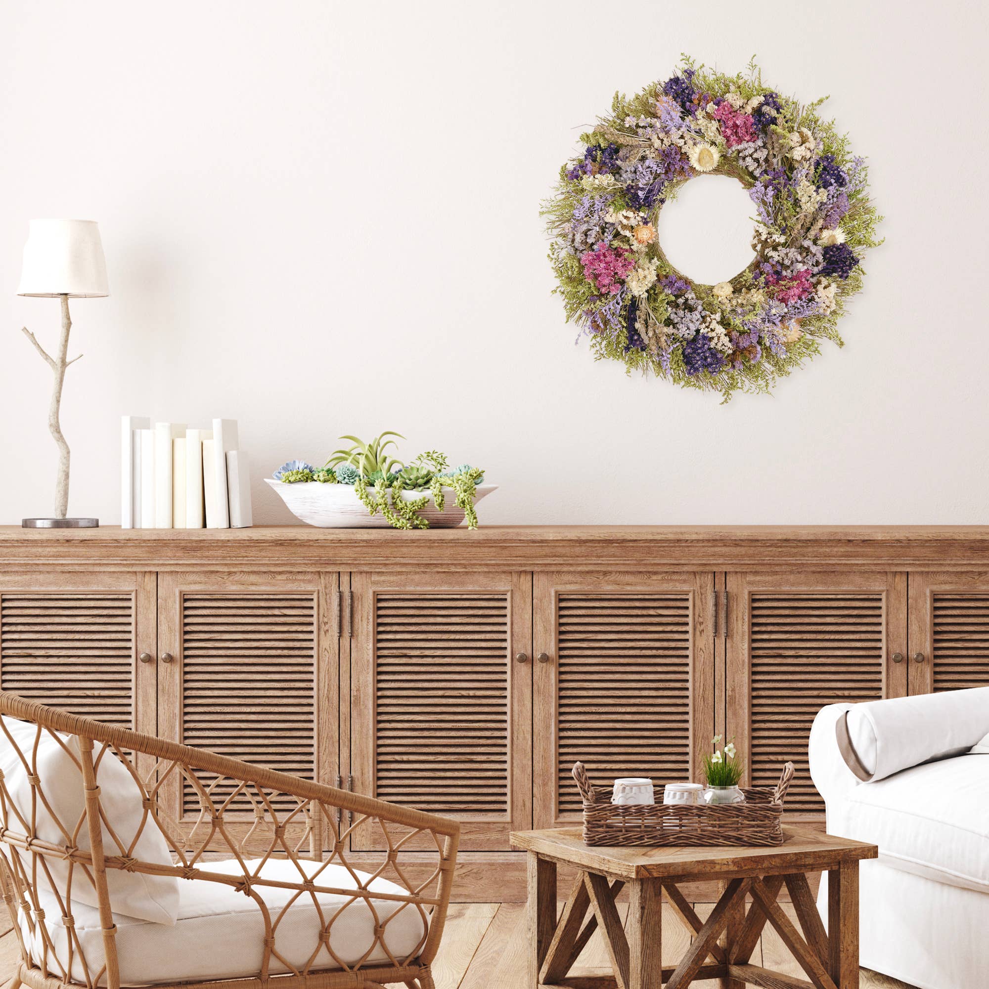 San Anselmo Dried Flower Wreath