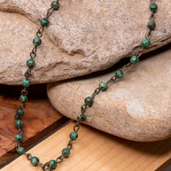 Phoebe Necklace in African Turquoise