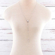 Turquoise Semi Stone Layered Lariat Necklace