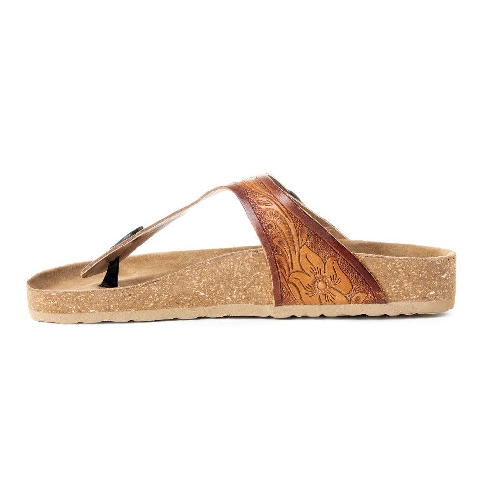 Myra Crockler Hand-Tooled Sandals