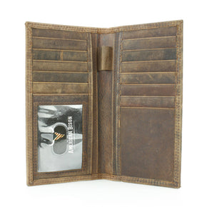 Rodeo Wallet with Embossed Bison Skull ABMW