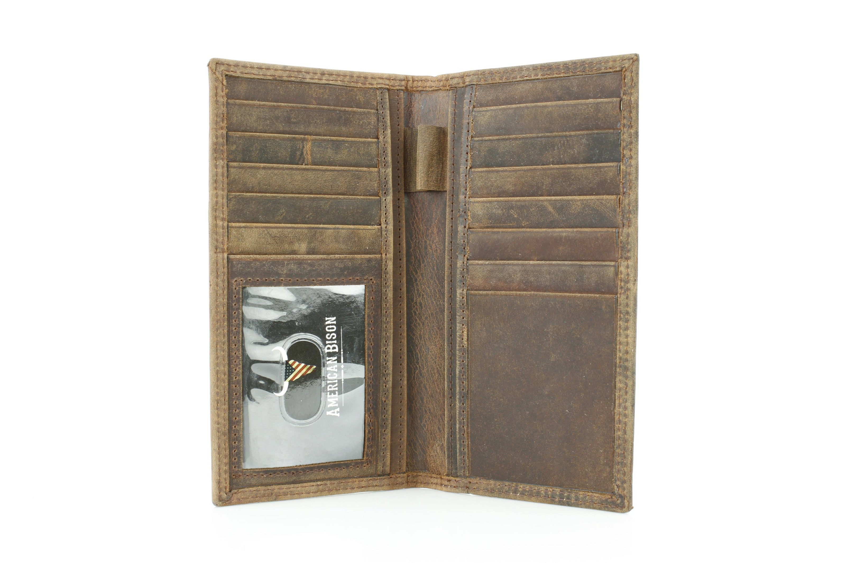 Rodeo Wallet with Embossed Bison Skull ABMW