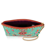Lovebirds Turquoise Beaded Purse