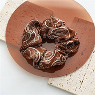 Paisley Print Scrunchies